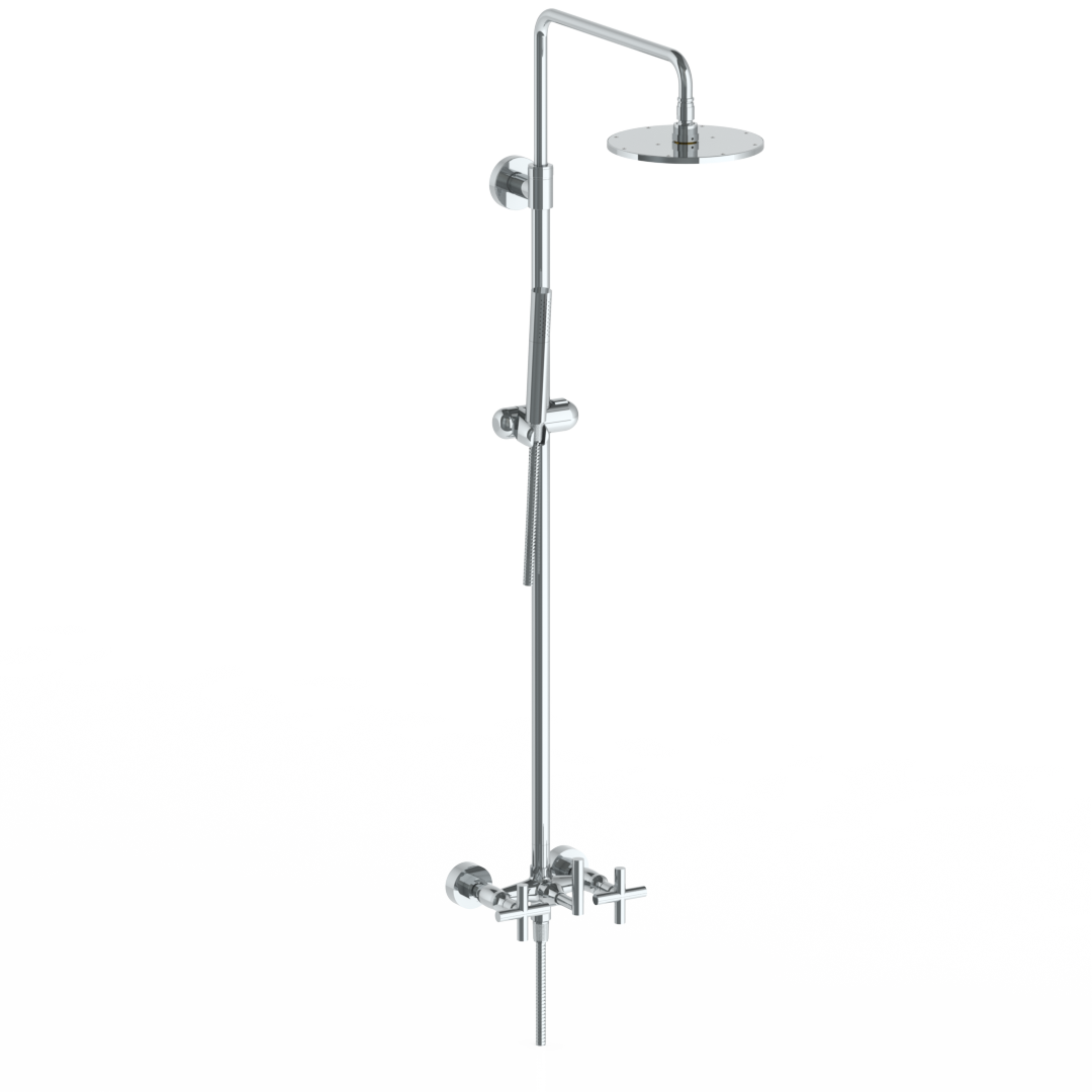 Wall Mounted Exposed Shower With Hand Shower