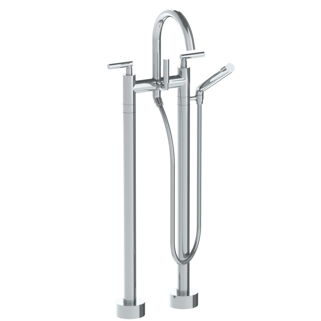 Floor Standing Bath Set With Slim Hand Shower