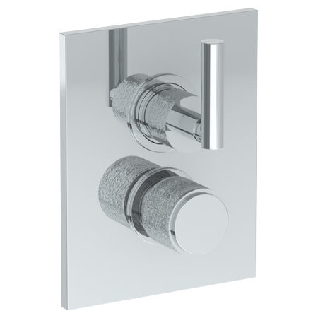 Wall Mounted Thermostatic Shower Trim With Built-In Control, 6 1/4" X 8"