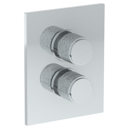 Wall Mounted Thermostatic Shower Trim With Built-In Control, 6 1/4" X 8"