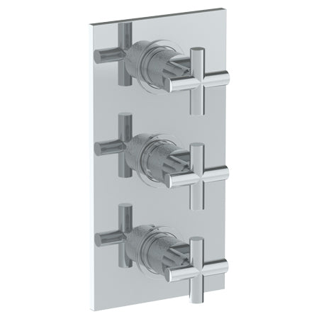 Wall Mounted Thermostatic Shower Trim With 2 Built-In Controls, 6 1/4" X 12"