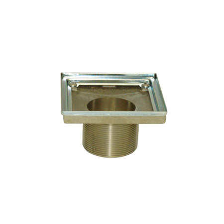 4" Square Shower Drain Throat