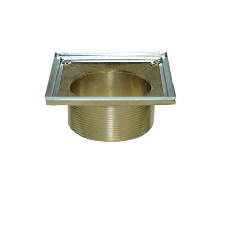 6" Square Shower Drain Throat