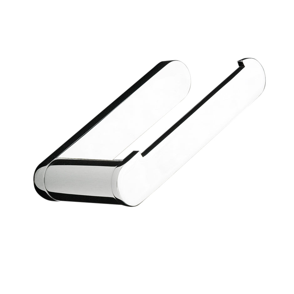 Wall-mount toilet paper holder made of chrome plated brass. - Maison&Co.