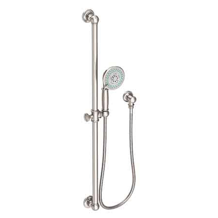 Slide Bar With Single Function Hand Shower Set in Multiple Finishes