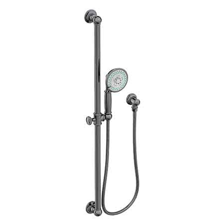 Slide Bar With Single Function Hand Shower Set in Multiple Finishes