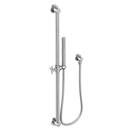 Slide Bar With Single Function Hand Shower Set in Multiple Finishes