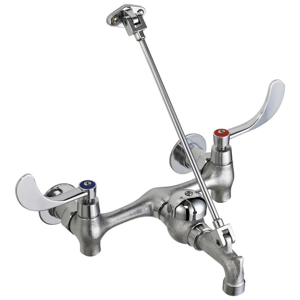 Commercial 28C / T9: Wall Mount Service Sink Faucet with Lever Handles