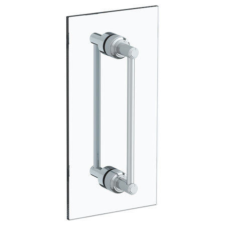 12" Double Shower Door Pull/ Glass Mount Towel Bar