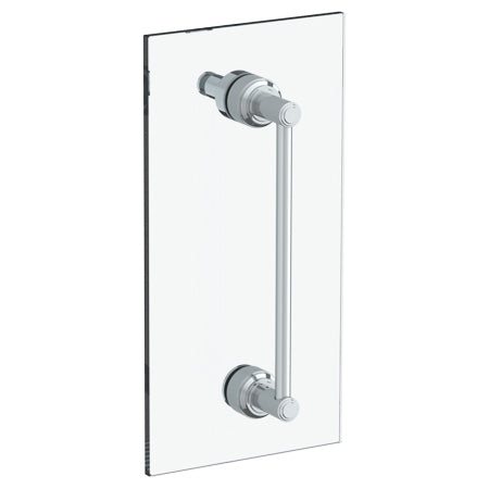 12" Shower Door Pull With Knob/ Glass Mount Towel Bar With Hook