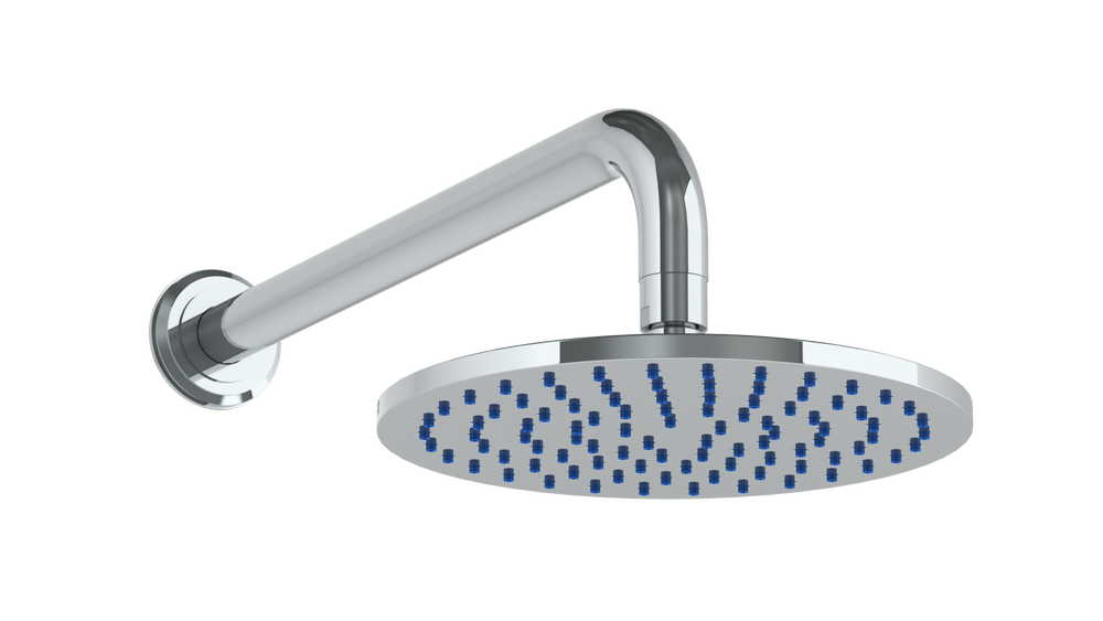 Wall Mounted Shower Head, 8"Dia, With 14" Arm And Flange