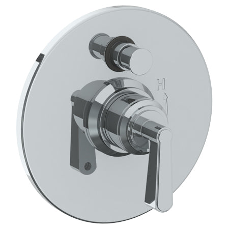 Wall Mounted Pressure Balance Shower Trim With Diverter, 7" Dia.