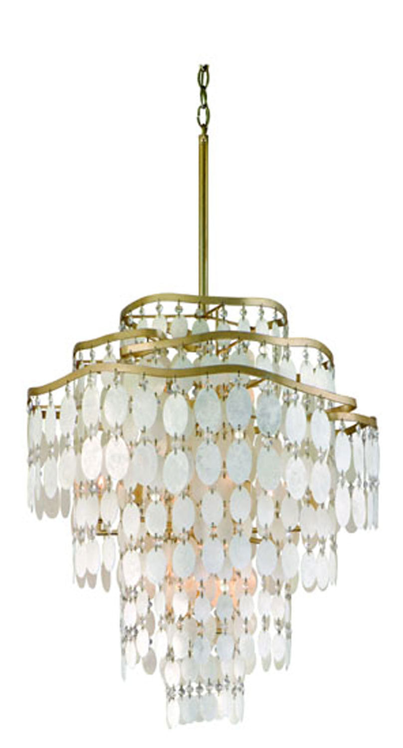 Corbett Lighting - 109-412-CPL - 12 Light Chandelier - Dolce - Champagne Leaf