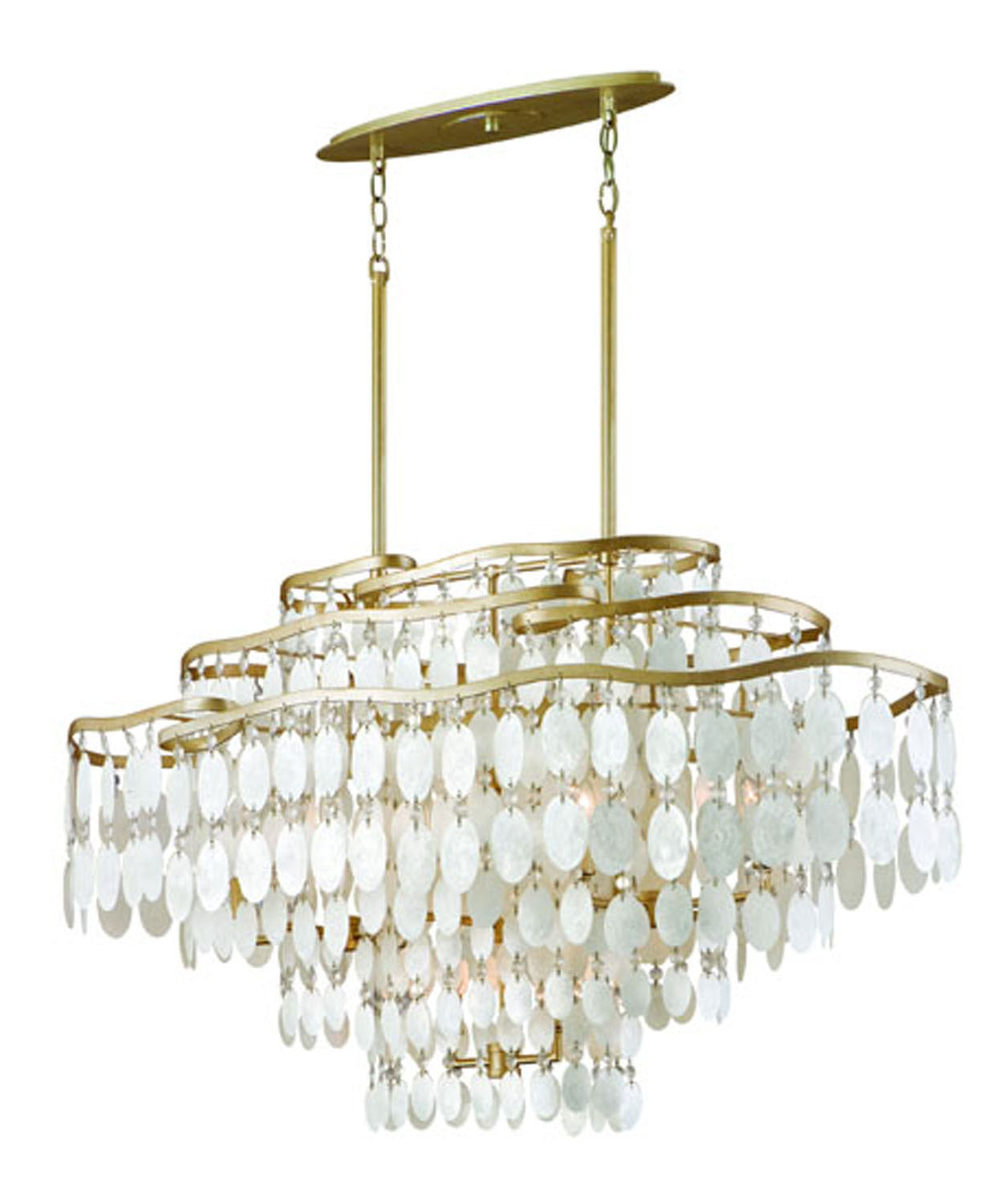 Corbett Lighting - 109-512 - 12 Light Linear - Dolce - Champagne Leaf