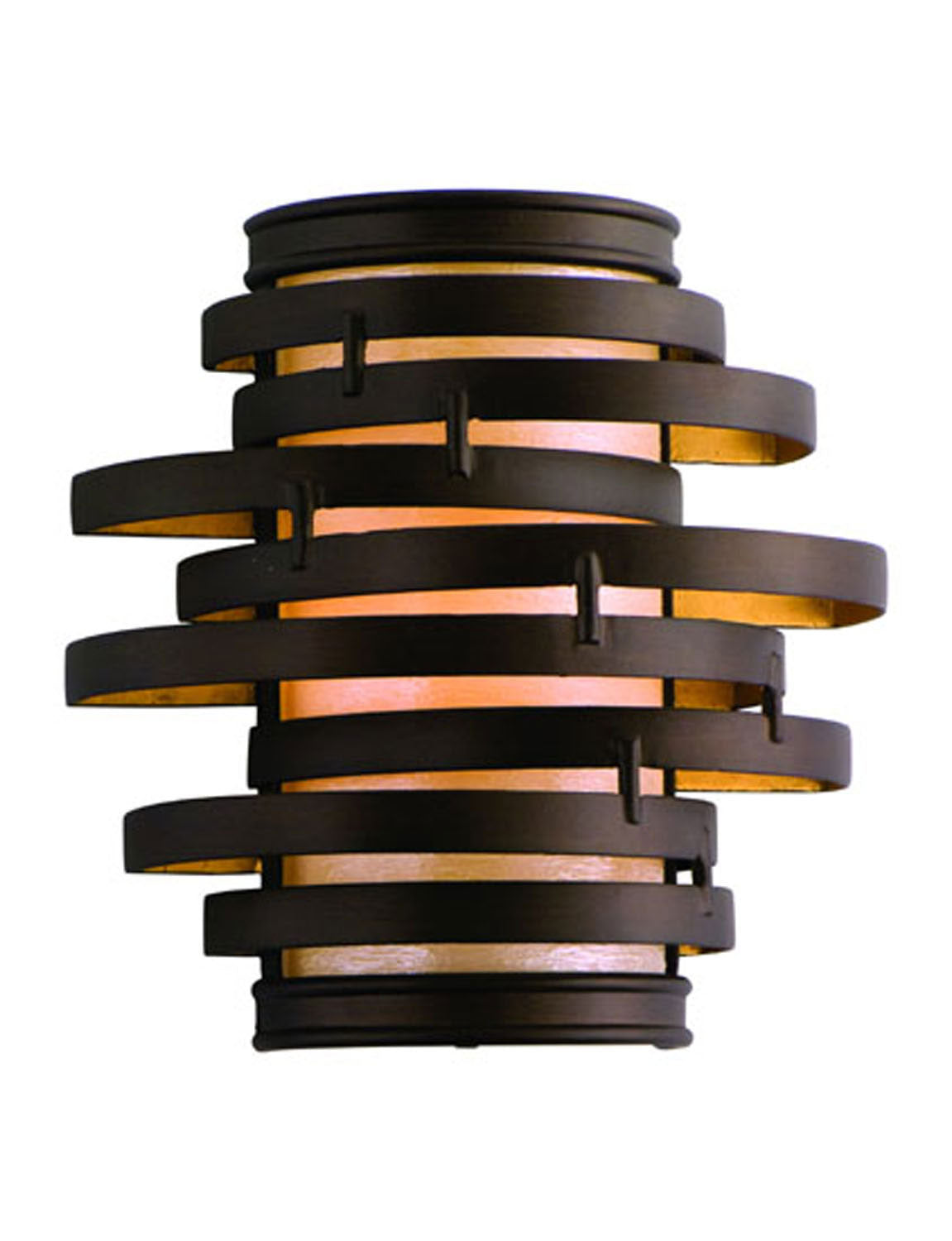 Corbett Lighting - 113-11 - One Light Wall Sconce - Vertigo - Bronze And Gold Leaf