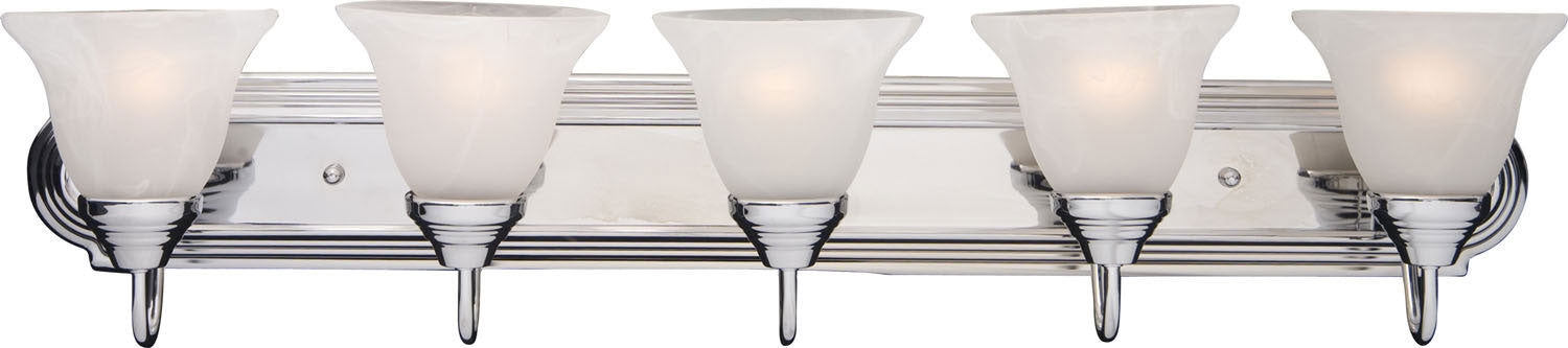Essentials - 801x Five Light Bath Vanity in Multiple Finishes