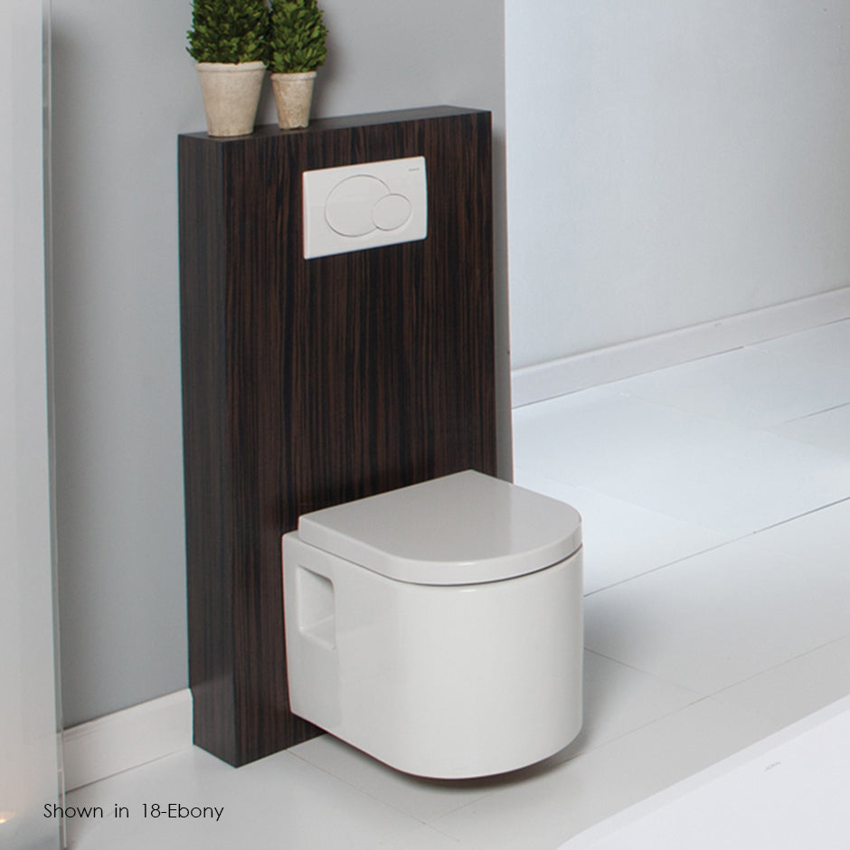 Wood box for Geberit in-wall tank & carrier, must be secured to the wall. Designed for toilet # 2958, 4278, 5051WC and 6058. W: 22 1/2", D: 6 1/2", H: 45" - Maison&Co.