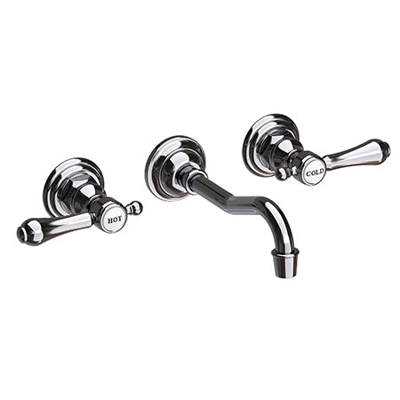 Wall Mount Lavatory Faucet in Multiple Finishes