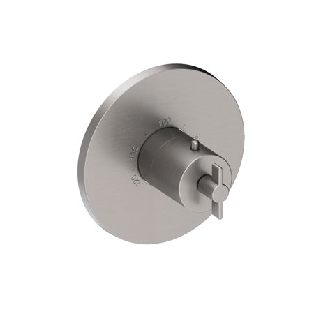 3/4" Round Thermostatic Trim Plate With Handle in Multiple Finishes