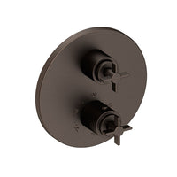 1/2" Round Thermostatic Trim Plate With Handles in Multiple Finishes - Maison&Co.