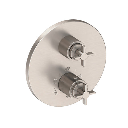 1/2" Round Thermostatic Trim Plate With Handles in Multiple Finishes - Maison&Co.