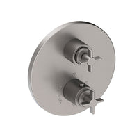 1/2" Round Thermostatic Trim Plate With Handles in Multiple Finishes - Maison&Co.
