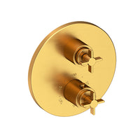 1/2" Round Thermostatic Trim Plate With Handles in Multiple Finishes - Maison&Co.