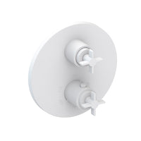 1/2" Round Thermostatic Trim Plate With Handles in Multiple Finishes - Maison&Co.