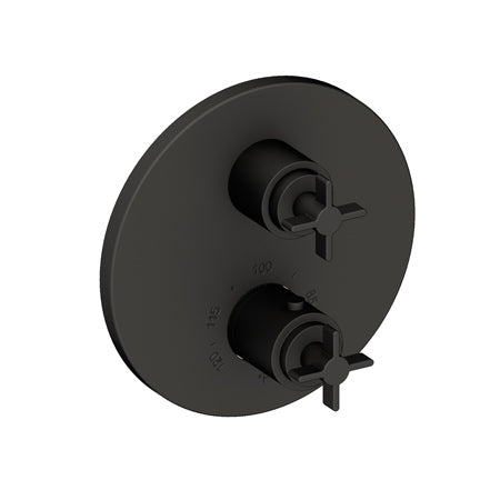 1/2" Round Thermostatic Trim Plate With Handles in Multiple Finishes - Maison&Co.