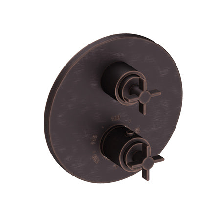 1/2" Round Thermostatic Trim Plate With Handles in Multiple Finishes - Maison&Co.