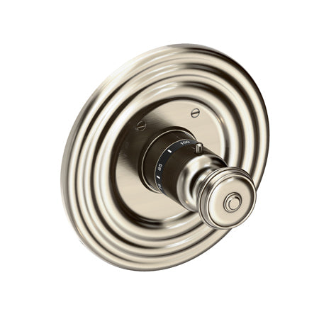 3/4" Round Thermostatic Trim Plate With Handle in Multiple Finishes