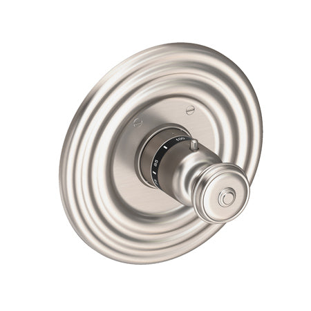 3/4" Round Thermostatic Trim Plate With Handle in Multiple Finishes