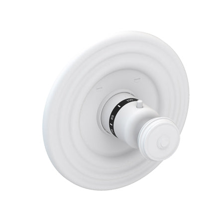 3/4" Round Thermostatic Trim Plate With Handle in Multiple Finishes