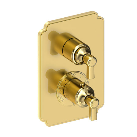 1/2" Square Thermostatic Trim Plate With Handle in Multiple Finishes