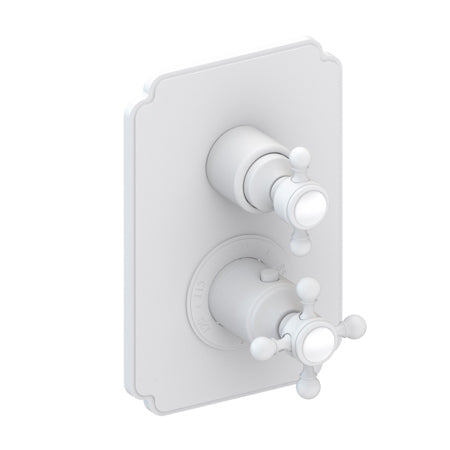 1/2" Square Thermostatic Trim Plate With Handle in Multiple Finishes