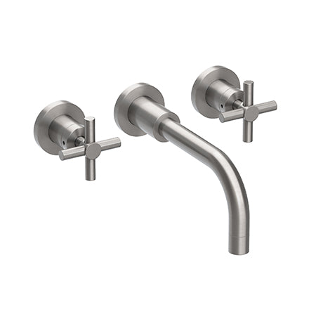 Wall Mount Lavatory Faucet in Multiple Finishes