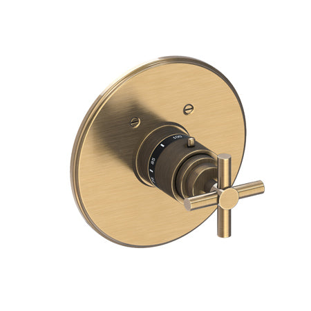 3/4" Round Thermostatic Trim Plate With Handle in Multiple Finishes