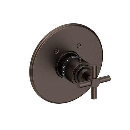 3/4" Round Thermostatic Trim Plate With Handle in Multiple Finishes