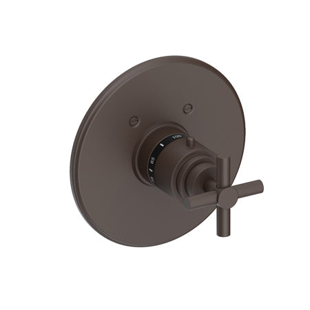 3/4" Round Thermostatic Trim Plate With Handle in Multiple Finishes