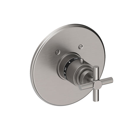 3/4" Round Thermostatic Trim Plate With Handle in Multiple Finishes