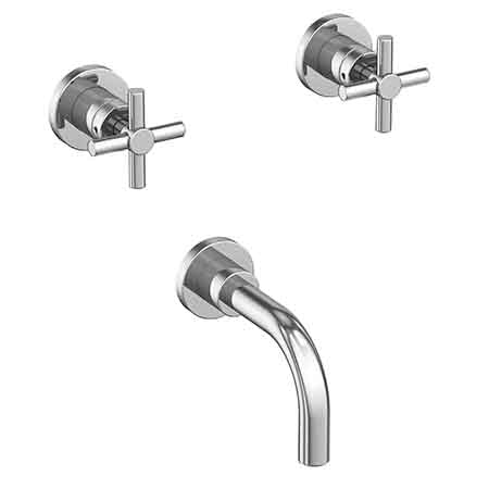 Wall Mount Tub Faucet in Multiple Finishes