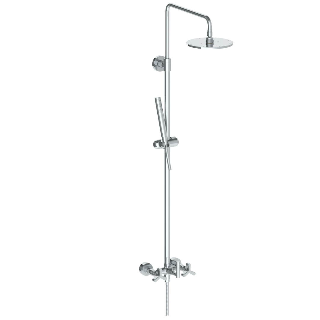 Wall Mounted Exposed Shower With Hand Shower