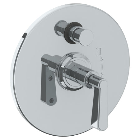 Wall Mounted Pressure Balance Shower Trim With Diverter, 7" Dia.