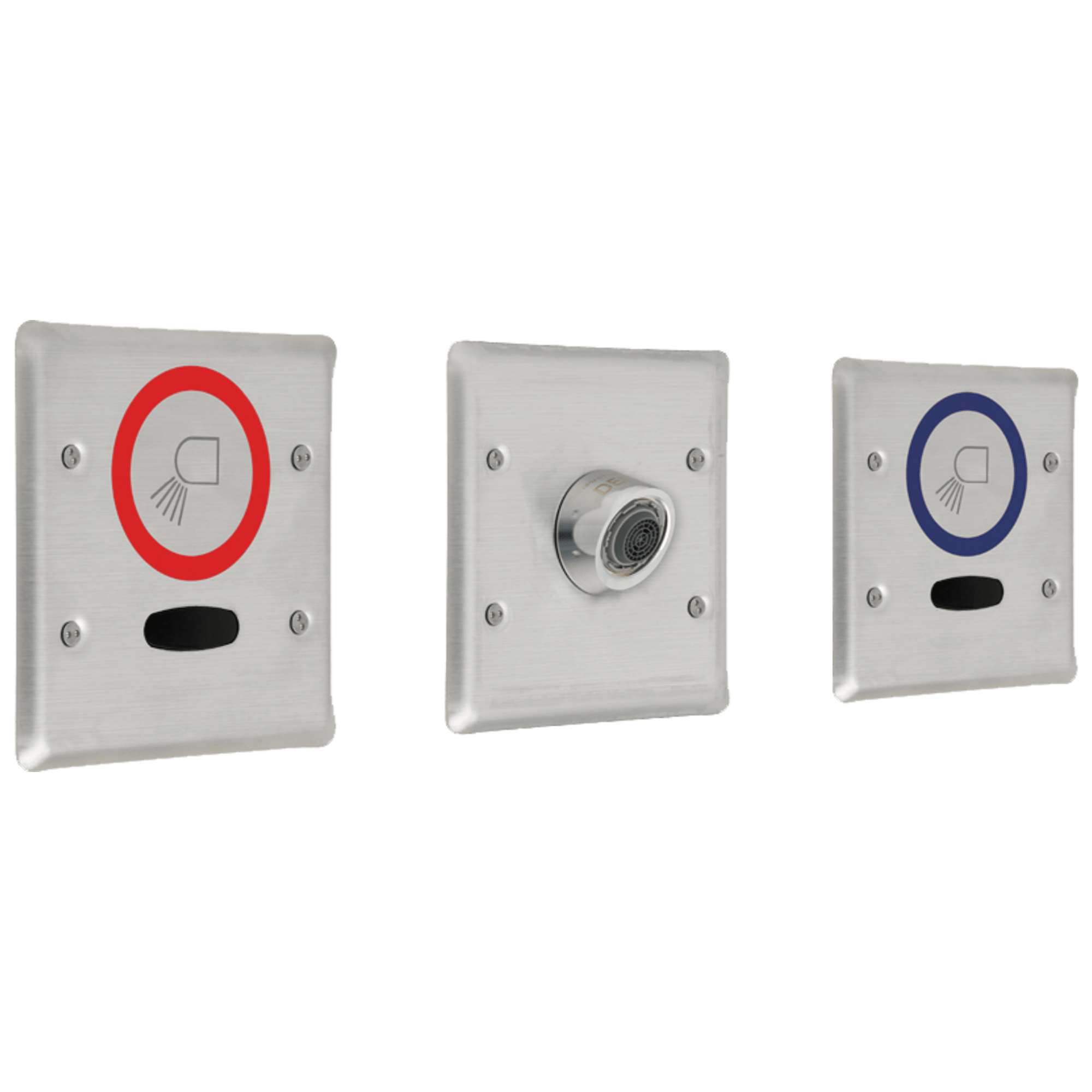 Commercial 3000T: Delta Commercial Double Wall Mount Sensors and Spout - Maison&Co.