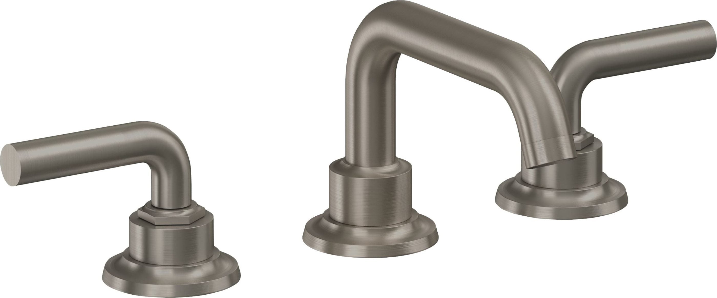 California Faucets - 3002ZB-GRP - 8" Widespread Lavatory Faucet with ZeroDrain - Graphite (PVD) - Descanso