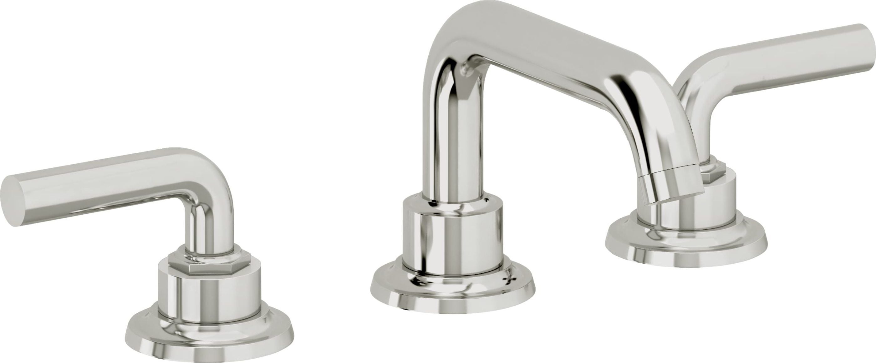 California Faucets - 3002ZBF-PC - 8" Widespread Lavatory Faucet with Completely Finished ZeroDrain - Polished Chrome - Descanso