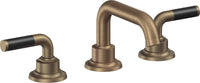 California Faucets - 3002F-ABF - 8" Widespread Lavatory Faucet - Antique Brass Flat - Descanso