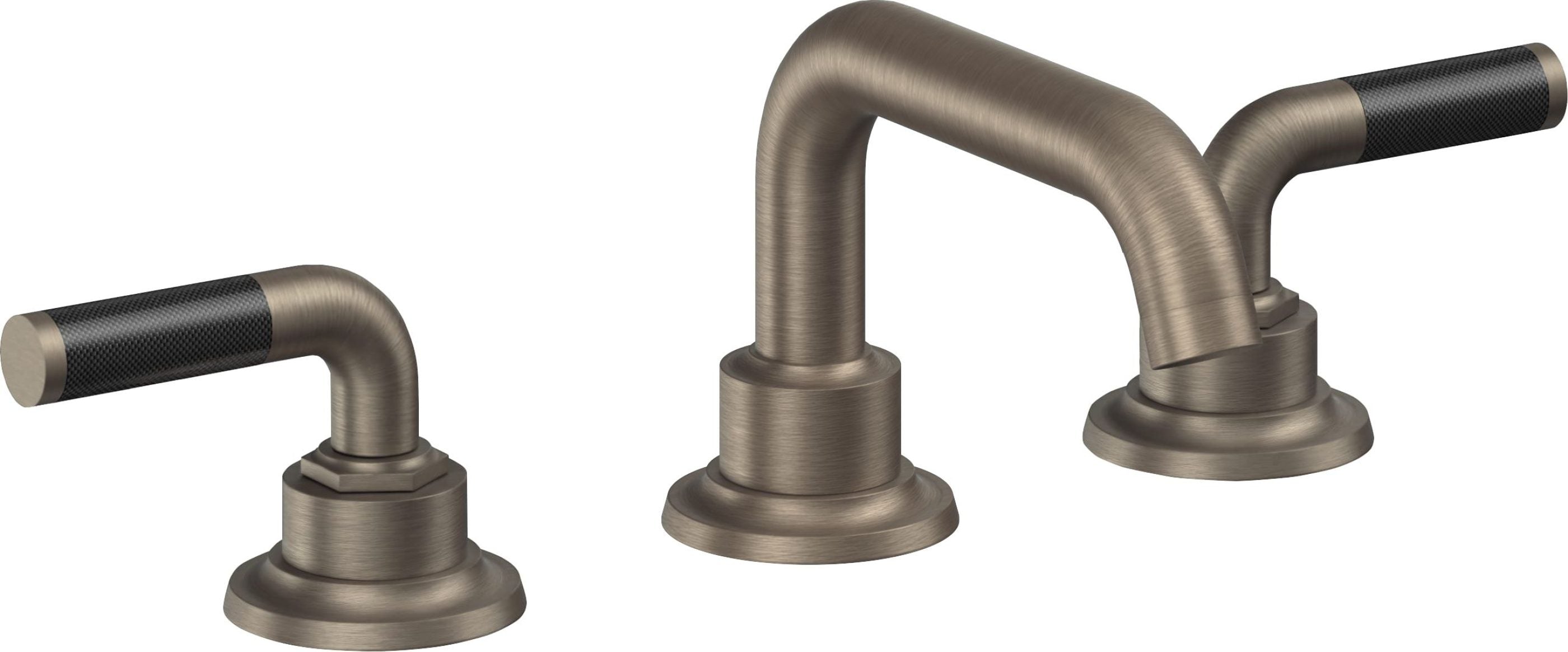 California Faucets - 3002FZBF-ANF - 8" Widespread Lavatory Faucet with Completely Finished ZeroDrain - Antique Nickel Flat - Descanso