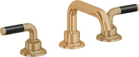 California Faucets - 3002F-BBU - 8" Widespread Lavatory Faucet - Burnished Brass Uncoated - Descanso