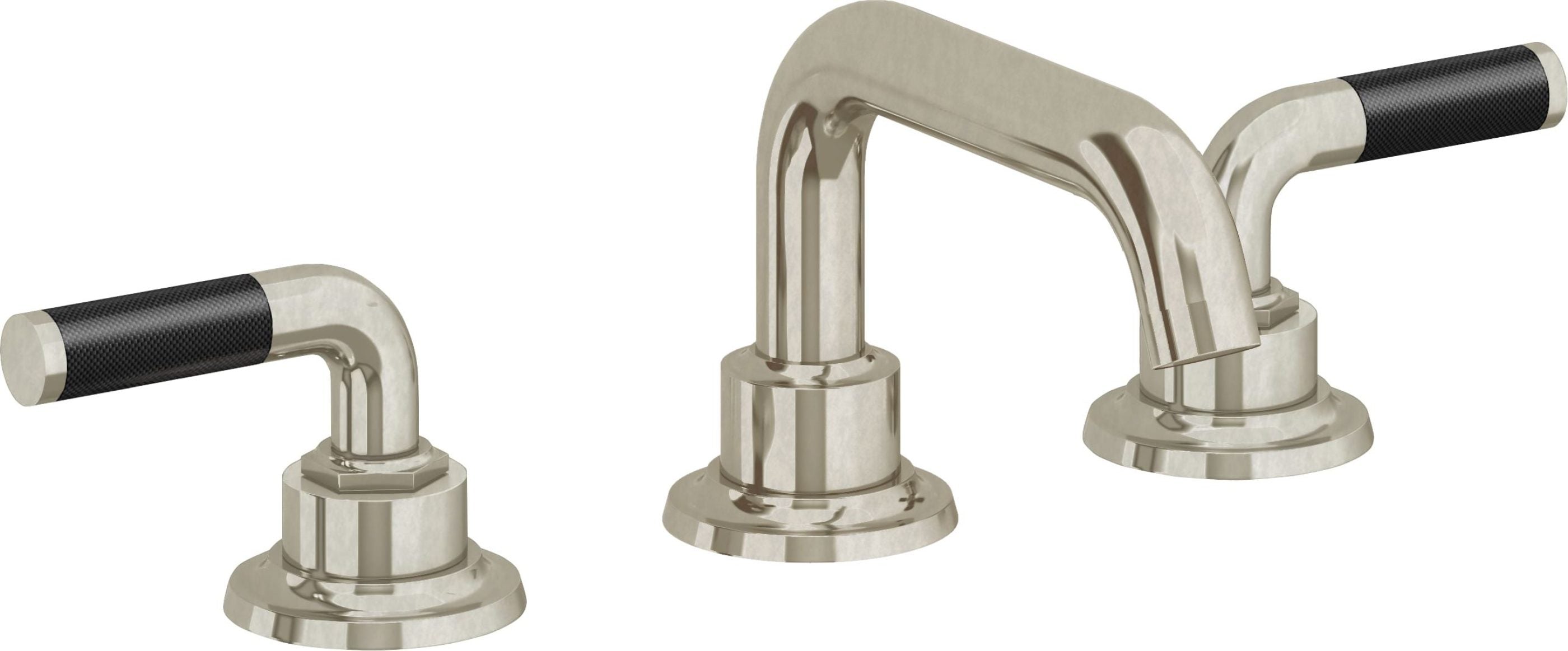 California Faucets - 3002FZB-BNU - 8" Widespread Lavatory Faucet with ZeroDrain - Burnished Nickel Uncoated - Descanso